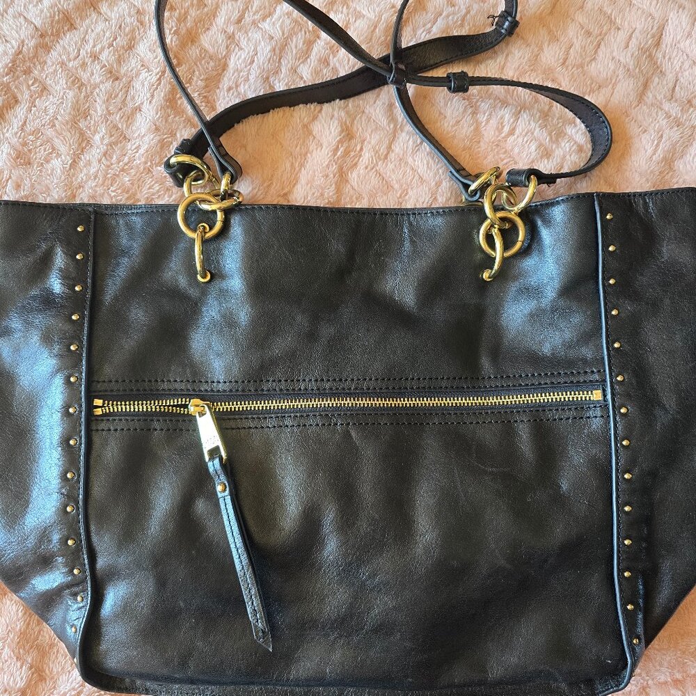 Badgley Mischka Black Leather Purse